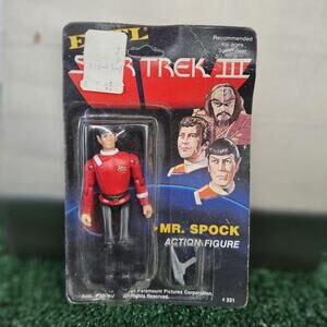 Star Trek III Spock figure Ertl MOC 1984 Read